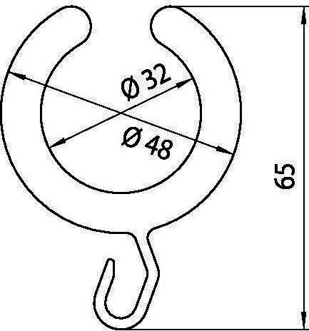 Productafbeelding Emco Douchegordijn ring SYSTEM 2 set van 100 wit