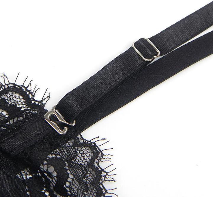 Produktbild Subblime - 955496 SPITZEN-BODYSUIT MIT SCHLEIFEN UND STRAPSEN SCHWARZ S/M (M, S)