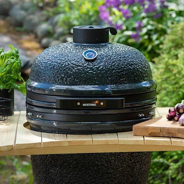 Produktbild Mustang Grill Kamado L 21 - Barbecue - Houtskool - 93 kg - Grijs - Grilloppervlak 47 cm (470 mm)