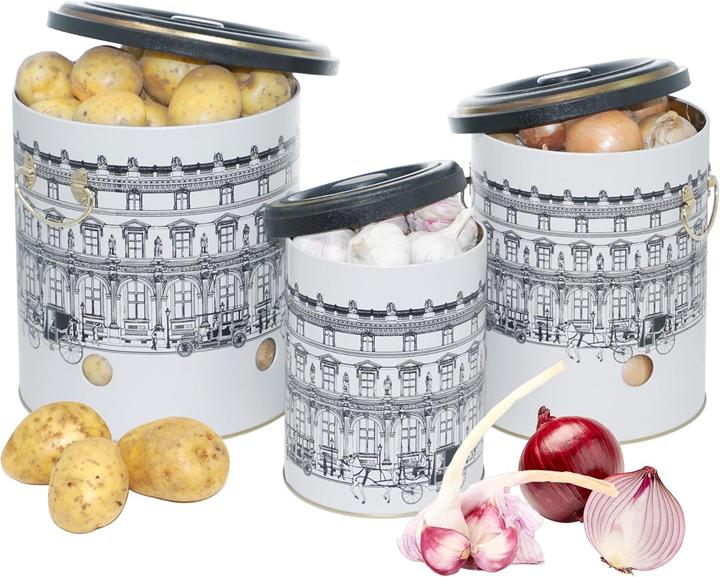 Immagine prodotto Lashuma Vorratsbehälter für Kartoffeln, Zwiebeln und Knoblauch