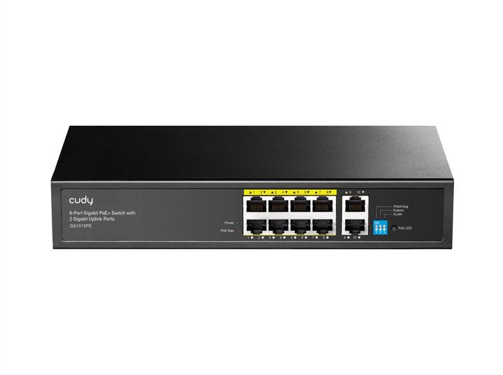 Produktbild Cudy GS1010PE network switch Gigabit Ethernet (10/100/1000) Power over Ethernet (PoE) Black (10 Ports)