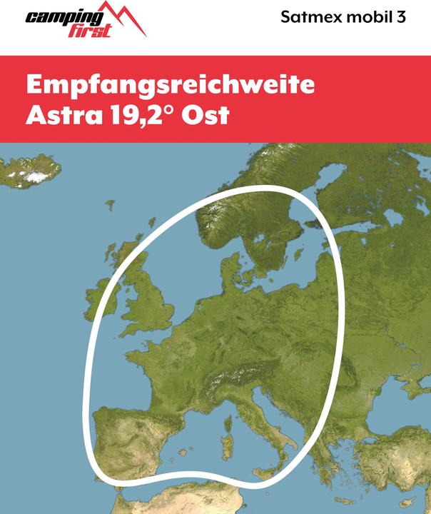 Productafbeelding Camping First Satmex mobil 3 (Parabolische antenne, DVB-S / -S2)