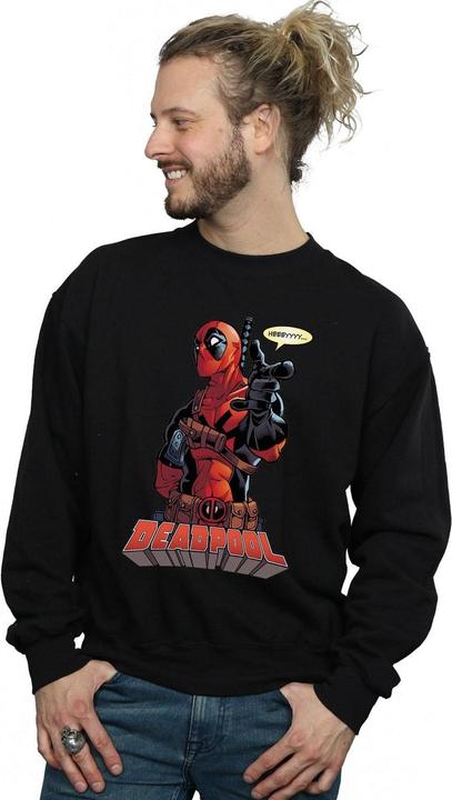 Image du produit Deadpool Sweat-shirt en coton Hey You pour hommes (S)