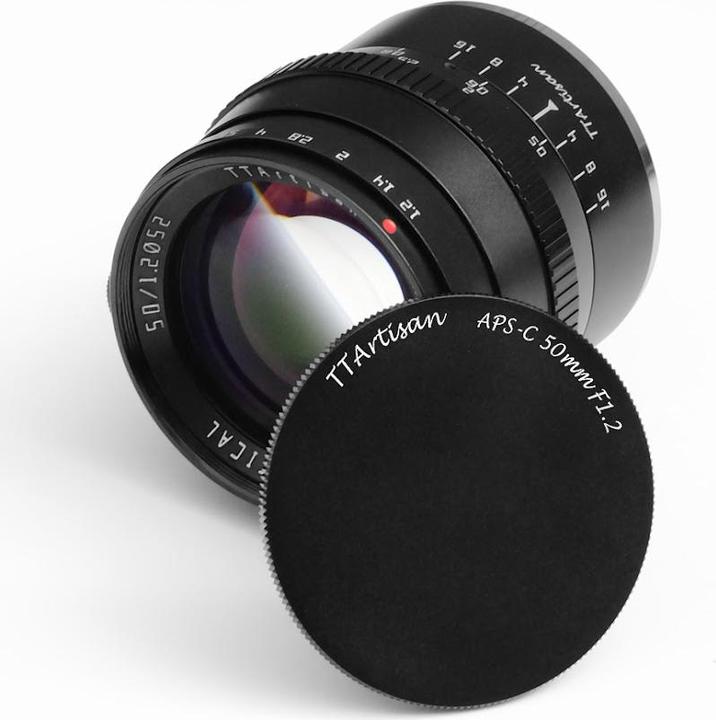 Productafbeelding TTArtisan 50mm f1.2 voor Fuji FX-vatting (APS-C) (Fujifilm X, APS-C / DX)