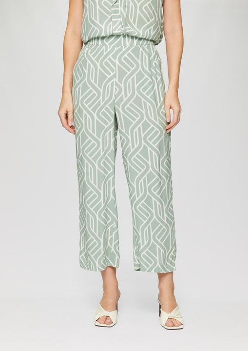 Image du produit S.Oliver Hose Fliessende Culotte aus Viskose mit grafischem Muster (36)
