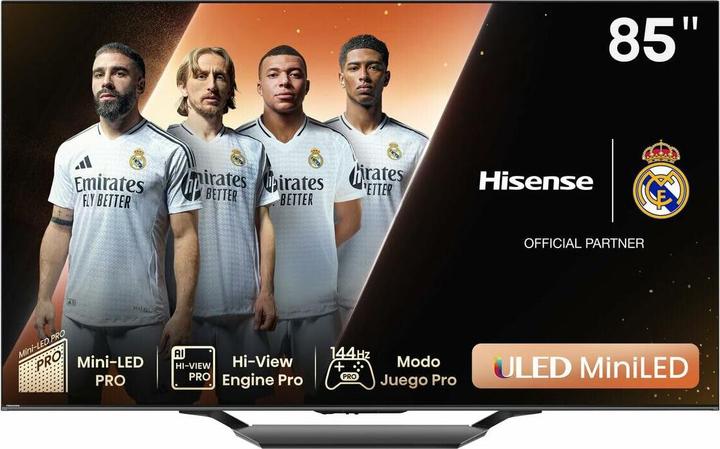 Actual product image Hisense TV 85U7NQ (85", Mini-LED, 4K, 2024, EU)