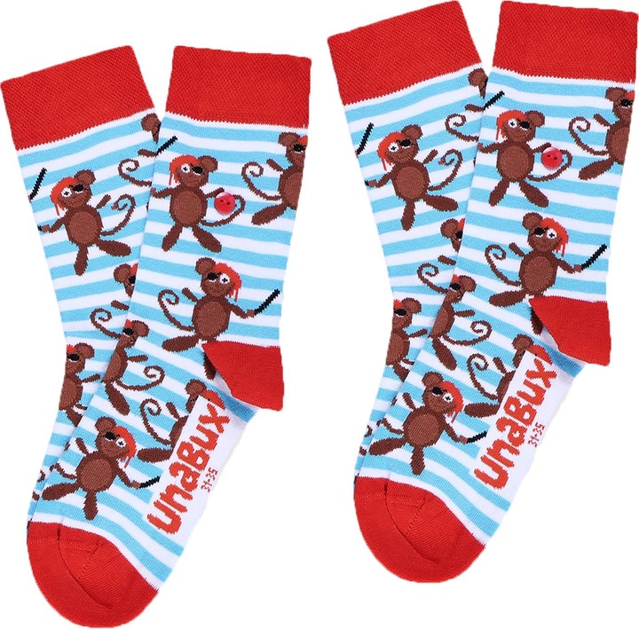 Unabux Freizeitsocken Prints (2er Pack, 31 - 35)