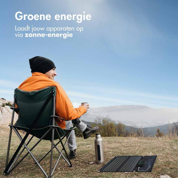 Actual product image iMoshion Opvouwbaar Universeel Zonnepaneel - Powerbank Zonnenergie 21 Watt - Draagbaar (21 W)