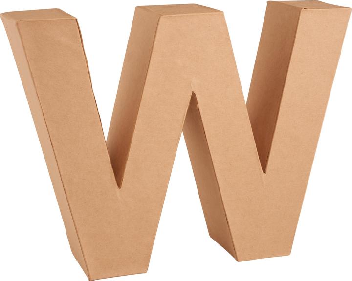 Actual product image Glorex Cardboard letter W 17,5X5,5cm
