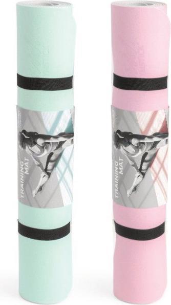 Produktbild Sko Yoga mat GYMSTICK Vivid line 61330TU 170x60x0,4cm Turquoise / Gray (4 mm)