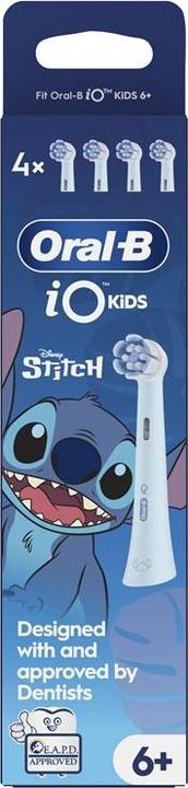 Actual product image Braun Oral-B iO Kids Disney Stitch replacement brush heads (4x)