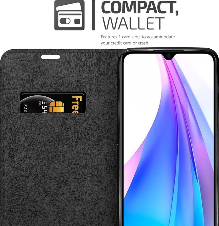 Produktbild Cadorabo Book Invisible Magnet Cover (Xiaomi Redmi Note 8T)