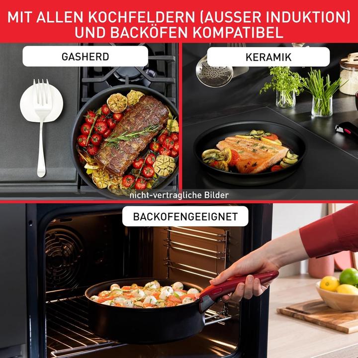 Image du produit Tefal L1599402 (22 cm, Ensemble de casseroles et de poêles de cuisson, Aluminium)