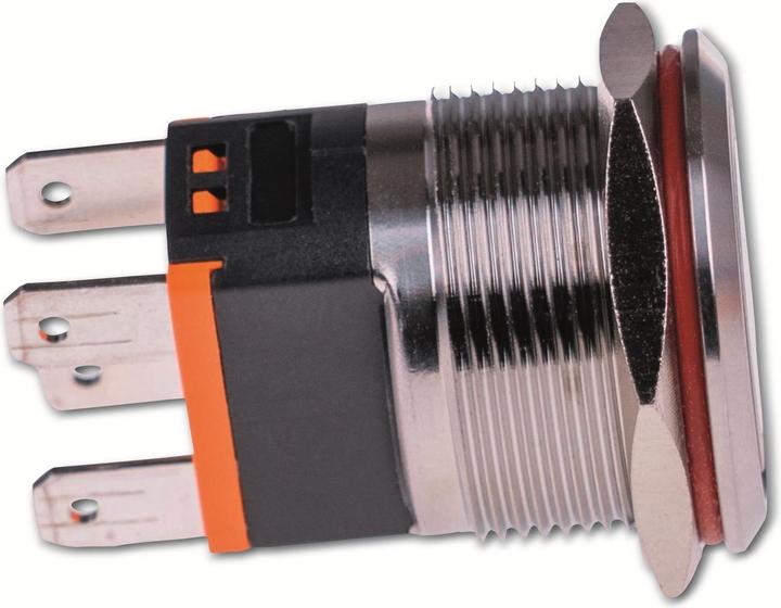 Produktbild Joy-it BUTTON22C-M-RD Tastschalter 250 V/AC 15 A 1 x Ein/(Aus) IP67, IK10 tastend 1 St.