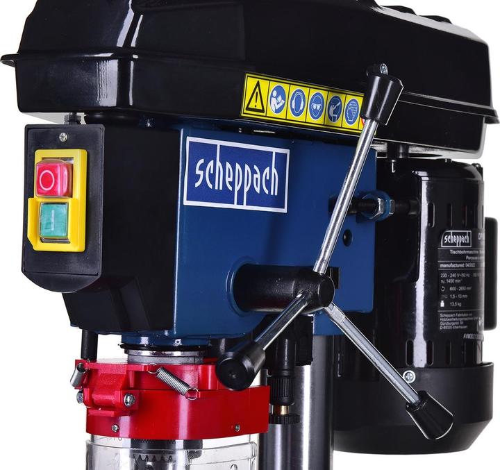 Actual product image Scheppach DP16VLS Drilling machine 230-240V 50Hz 500W (Electrical connection)