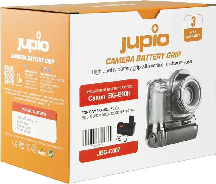 Immagine prodotto Jupio BatteryGrip Canon 1100D/1200D senza telecomando (Maniglia della batteria)