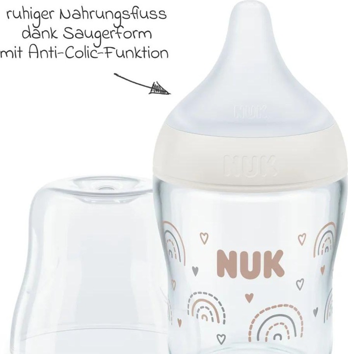 Produktbild NUK Babyflaschen Glas-Flasche 2er Pack Perfect Match 120 ml (120 ml)