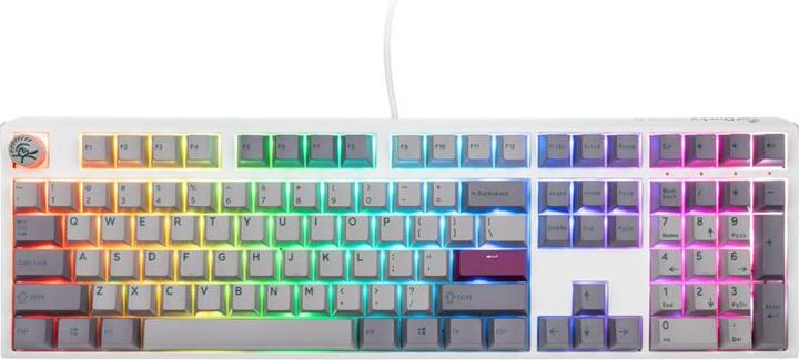 Actual product image Ducky One 3 Mist Grey Gaming Keyboard, RGB LED - MX-Brown (US) (US, Cable)