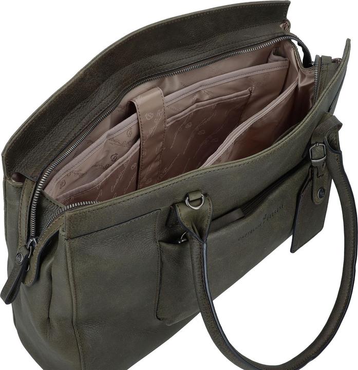 Actual product image Castelijn & Beerens & Beerens - Carisma Laptoptas 15,6 + tablet RFID | groen -