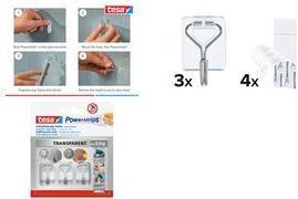 Actual product image tesa Powerstrips adhesive hooks Small