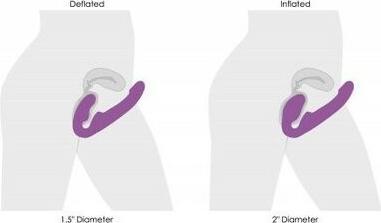 Produktbild XR Brands GPulse Vibrierender halterloser Dildo mit Fernbedienung Rosa