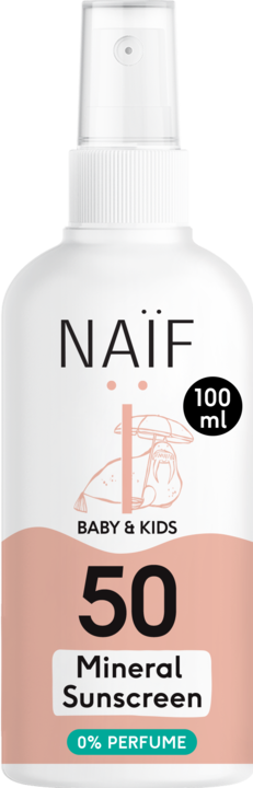 Naïf Mineral Sun Spray (Sonnenspray, SPF 50, 100 ml, 133 g)