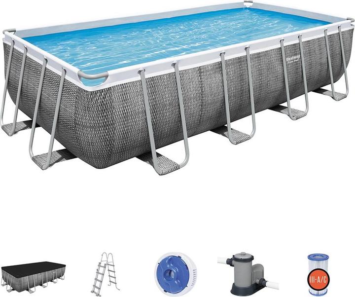 Immagine prodotto Bestway Potenza telaio in acciaio piscina (549 x 274 x 122 cm)
