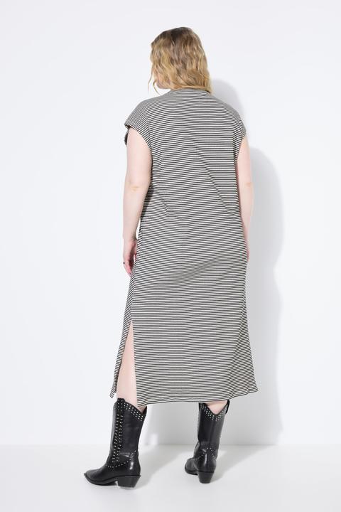 Immagine prodotto Studio Untold Abito midi in jersey dal taglio oversize con righe e spalle valorizzate (42, 44)