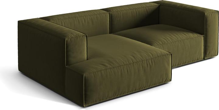 Image du produit Micadoni Canapé D'Angle Gauche Modulaire, "Nuria", 3 Places, 147x252x72 Fabriqué en Europe (Canapé modulaire, Canapé d'angle)