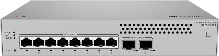 Produktbild Huawei Data Communication S220S-8T2J S220S-8T2J S220S-8T2J 8x10/100/1000BASE-T ports 2x2.5GE SFP por (10 Ports)