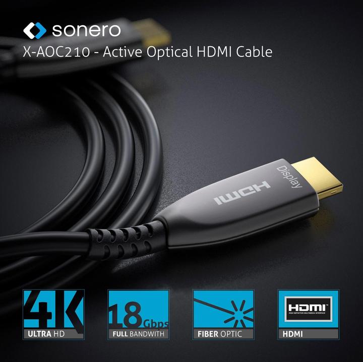 Image du produit Sonero Câble Premium Cert. HDMI actif 30 m (30 m, HDMI)