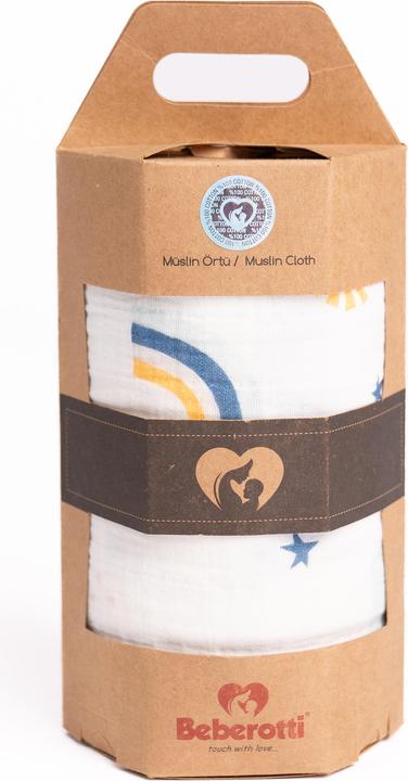 Produktbild Beberotti Organic Musselin Wickeldecke (120 cm, 120 cm)