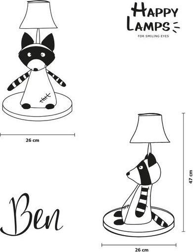 Immagine prodotto Happy Lamps Ben il procione