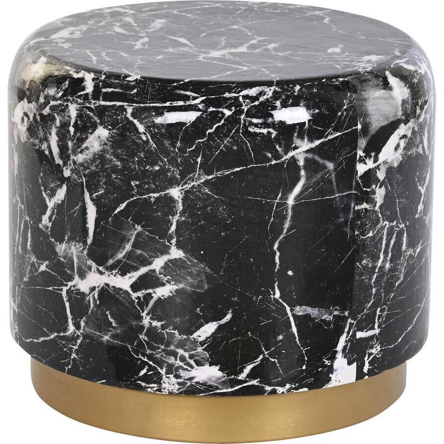 DKD Home Decor, Tavolino da salotto, Side table Black Iron 50 x 50 x 45 cm