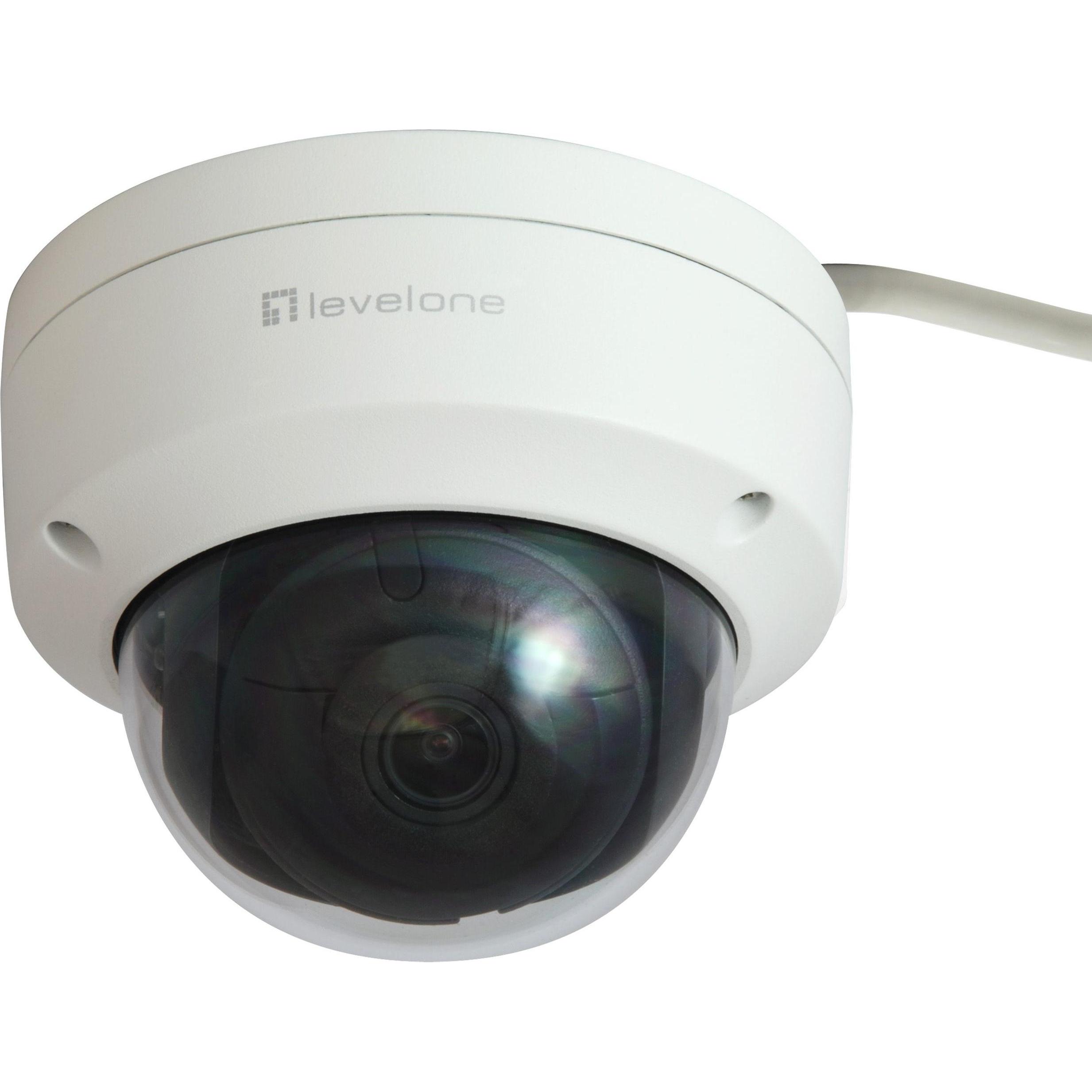 LevelOne IPCam FCS-3403 Dome Out 4MP H.265 IR 9W PoE (1280 x 720 Pixels, 1920 x 1080 Pixels, 2304 x 1296 Pixels, 2560 x 1440 Pixels, 2680 x 1520 Pixel, 320 x 240 Pixels, 352 x 240 Pixels, 640 x 480 Pixels) (FCS-3403)