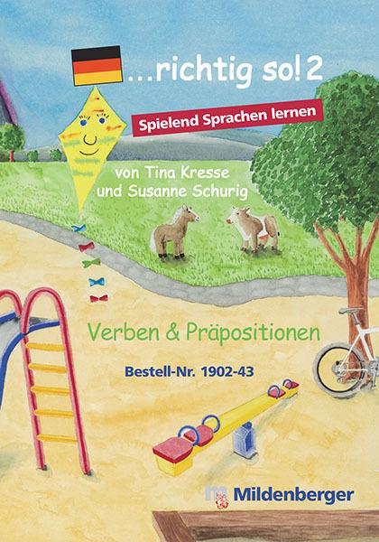 Actual product image richtig so!, Learning languages by playing (game). Part 2 (Yellow cress, Susanne Schurig, 2020)