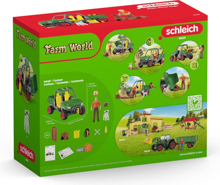 Image du produit Schleich Sylviculteur avec véhicule