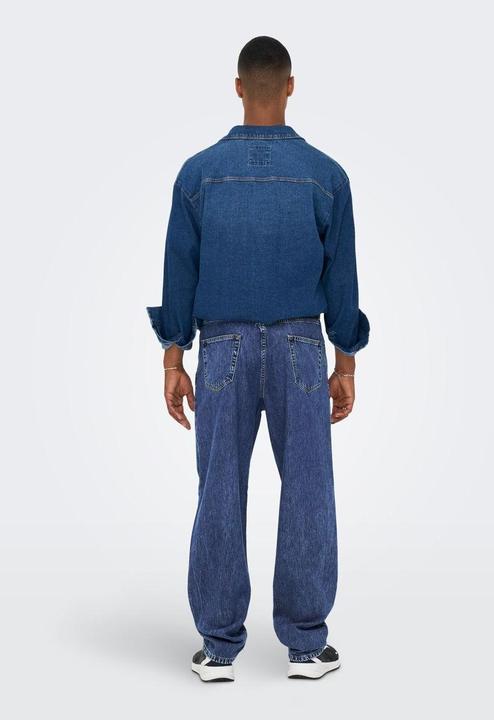 Produktbild Only & Sons ONSFive mittelblaue Loose Fit Jeans