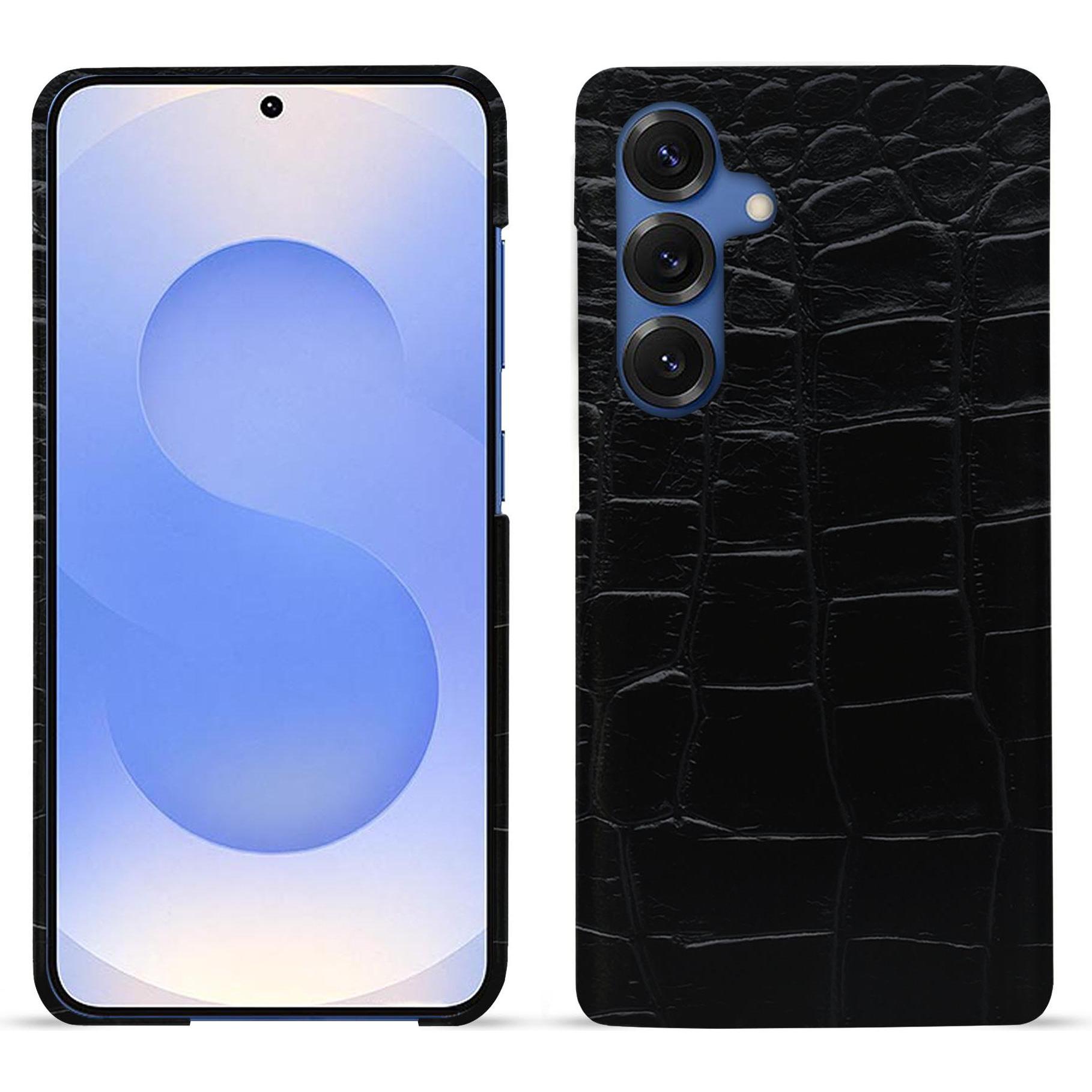 Noreve Lederschutzhülle (Samsung Galaxy S25), Smartphone Hülle, Schwarz