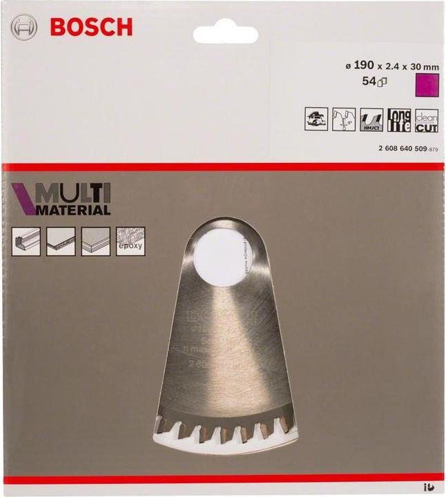 Actual product image Bosch Professional Zubehör PRO Wood circular saw blade, 190 x 2.4 x 30 mm
