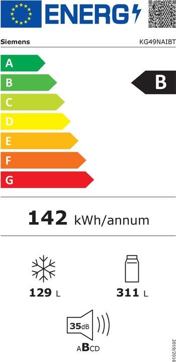 Energie-Label Siemens KG49NAIBT (420 l)