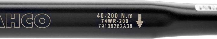 Actual product image Bahco Mechanical click-on torque spanner, adjustable, with window scale & fixed through-ratchet (3/4", 80 - 400 Nm)