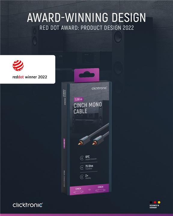 Image du produit clicktronic Cinch - Cinch (1 m, RCA)