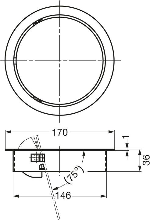 Produktbild Sugatsune Mehrzweckklappe mit Dämpfer