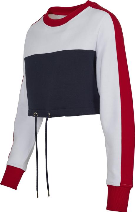 Produktbild Urban Classics Ladies Cropped 3-Tone Stripe Crew (L)