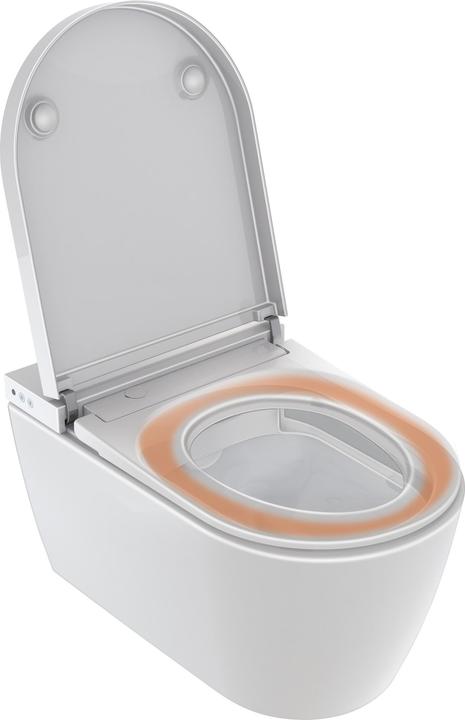 Actual product image Duravit SensoWash® Starck f Compact WC douche Pro, 378x575mm, blanc avec HygieneGlaze, 650002012004300