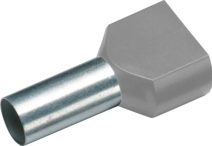 Cimco 187721 Zwillings-Aderendhülse 1 mm² Teilisoliert Rot 100 St.
