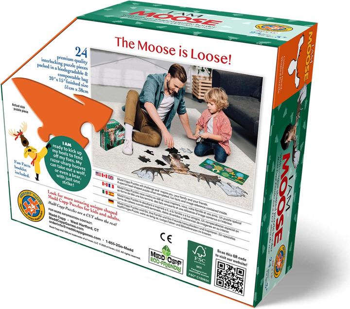 Actual product image Madd Capp I AM MOOSE 24 PUZZLE - pre-school (24 pieces)