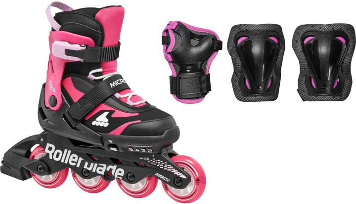 Produktbild Rollerblade Inline-Skates Microblade Combo Schwarz/Pink, 28-32 (28, 29, 30, 31, 32)