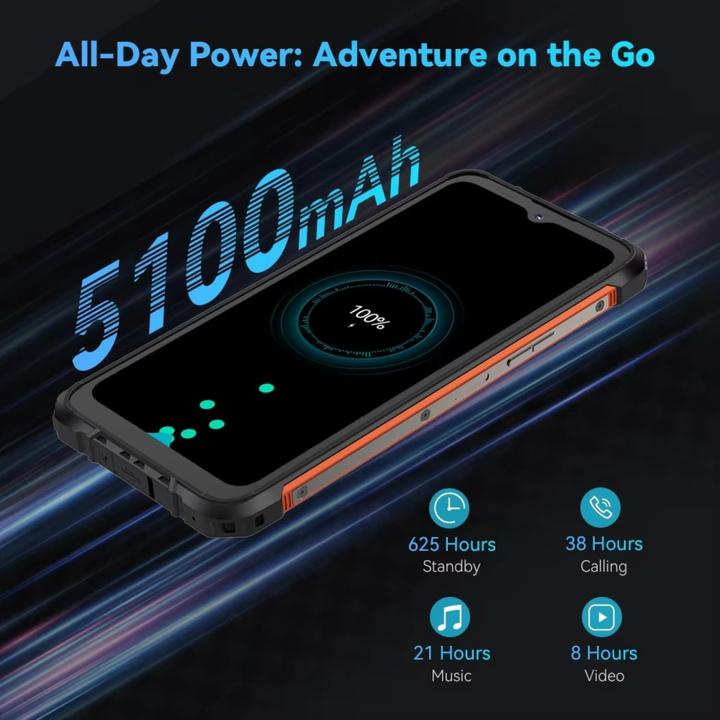 Actual product image Cubot Smartphone KING KONG ACE 2 6,56 6 GB RAM 128 GB (128 GB, Green, 6.56", Dual SIM, 4G)